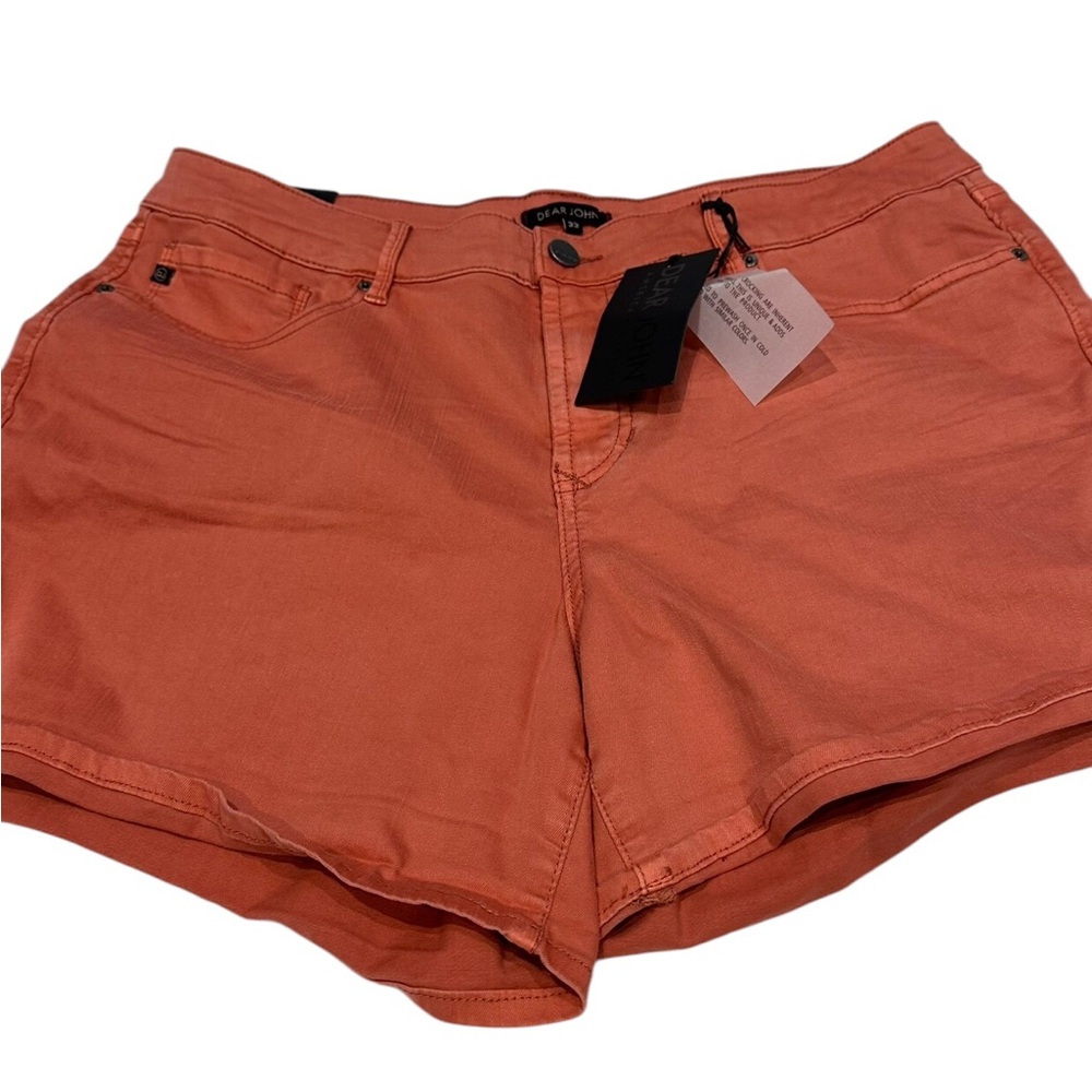 Stitch Fix x Dear John Denim Shorts Coral Pink Size 33 New with Tags